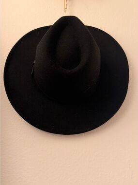 Goodfellow & Co Black Felt Fedora Hat with Interior Label